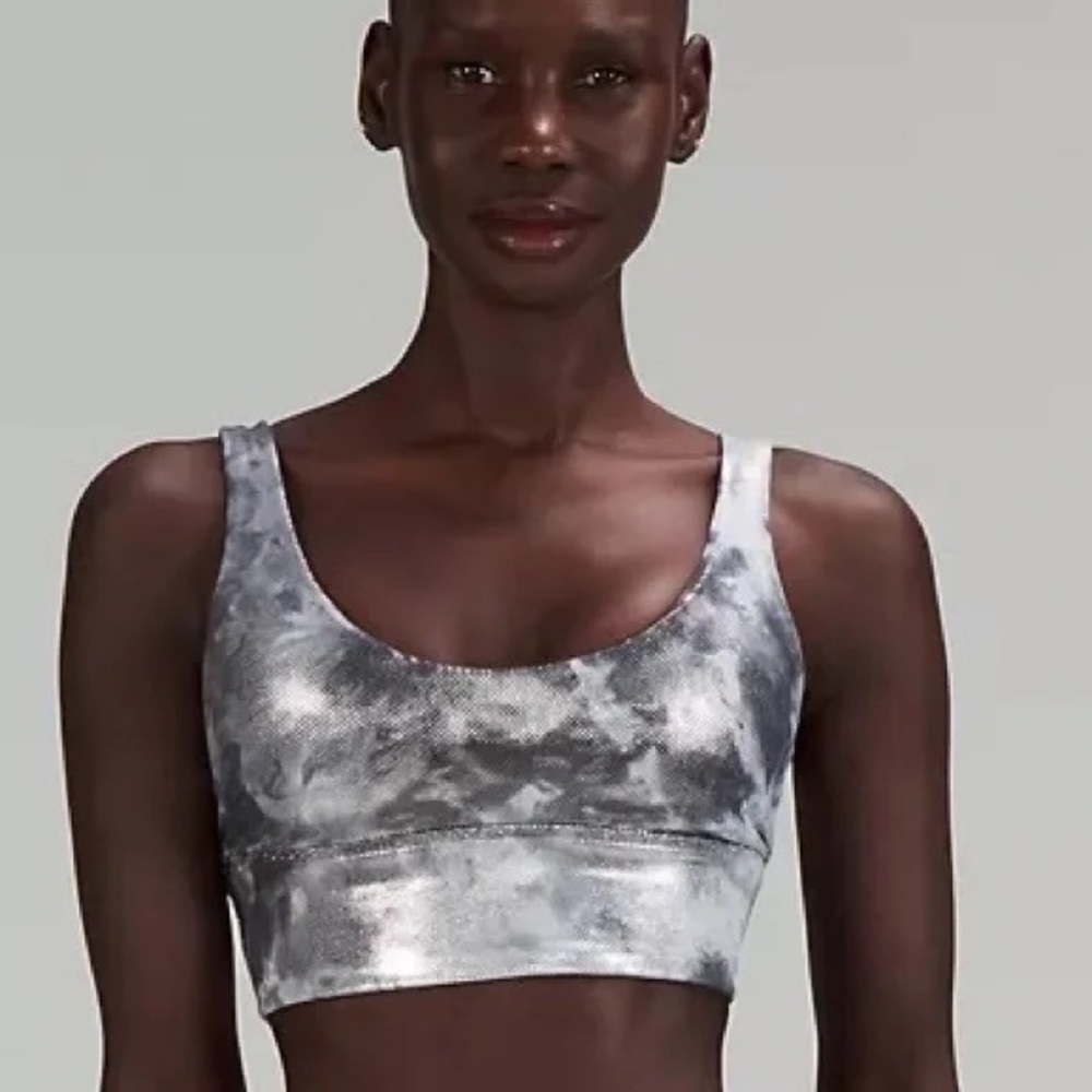 lululemon Align Bra A/B *Shine - Silver, Size 8